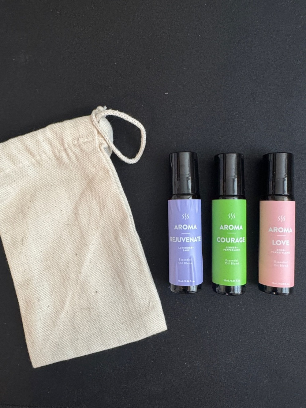 Roma Aroma Rejuvenate Courage Love Roller Oils